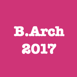 B.Arch Counselling 2017